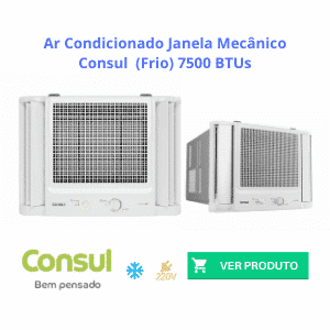 Ar Condicionado Janela Mecânico Consul Frio 7500 BTUs