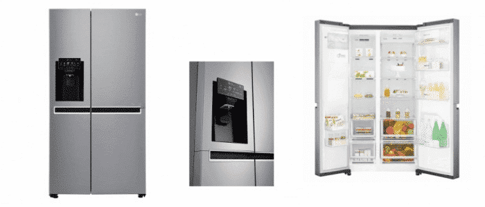 Geladeira/Refrigerador Side By Side 601L Inox