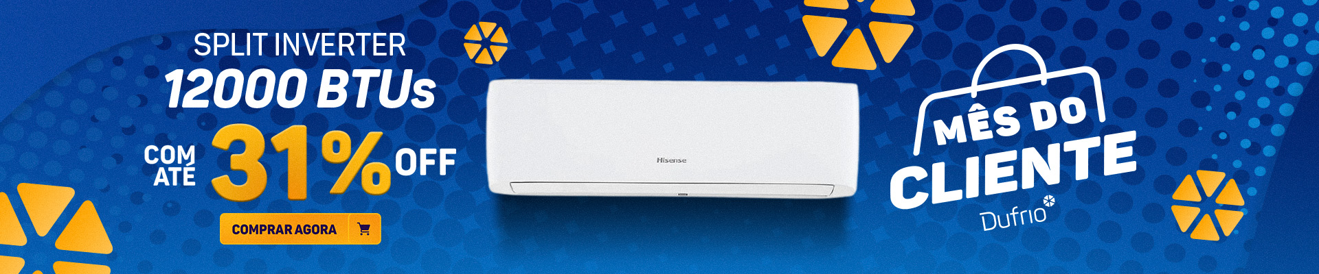 Ar Condicionado Split Inverter 12000 BTUs