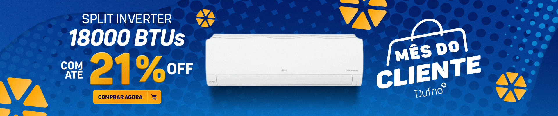 Ar Condicionado Split Inverter 18000 BTUs