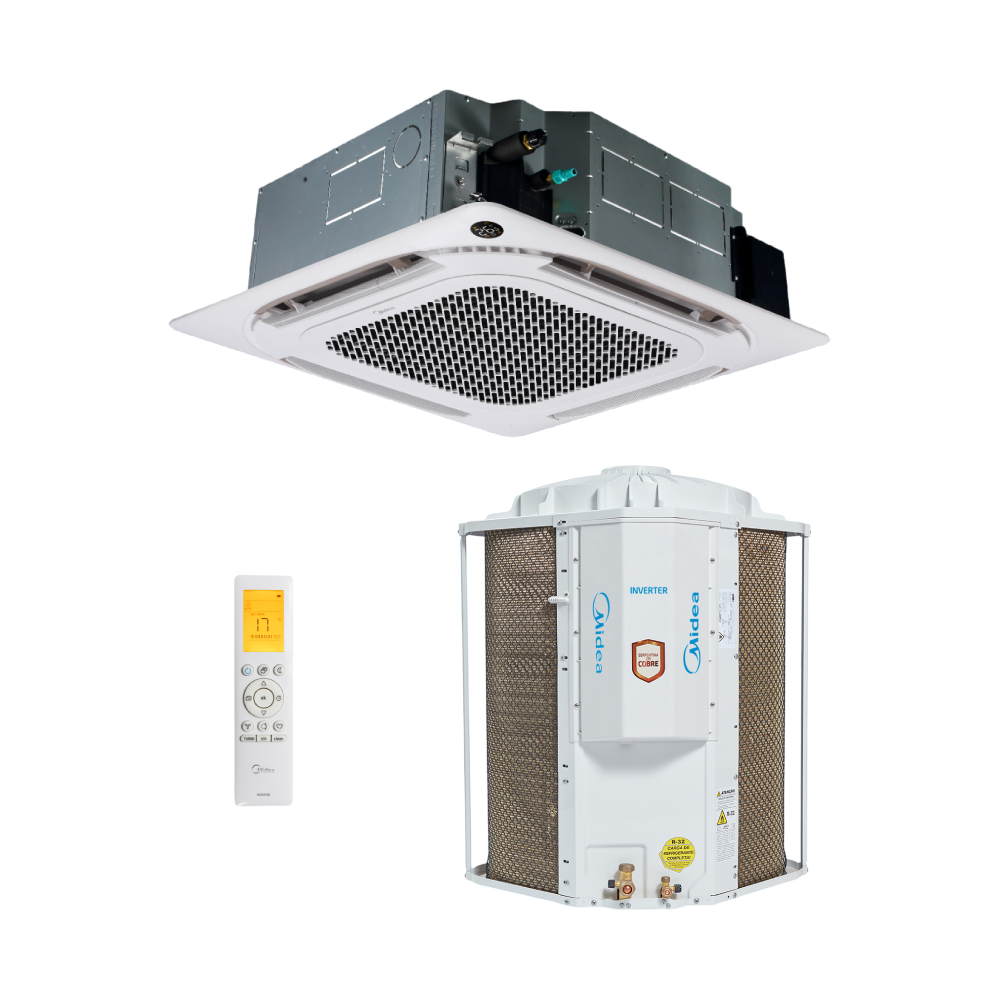 Ar Condicionado Split Cassete 4 Vias Inverter 60000 BTUs Midea Frio 42ZQVF60M5C - 220V
