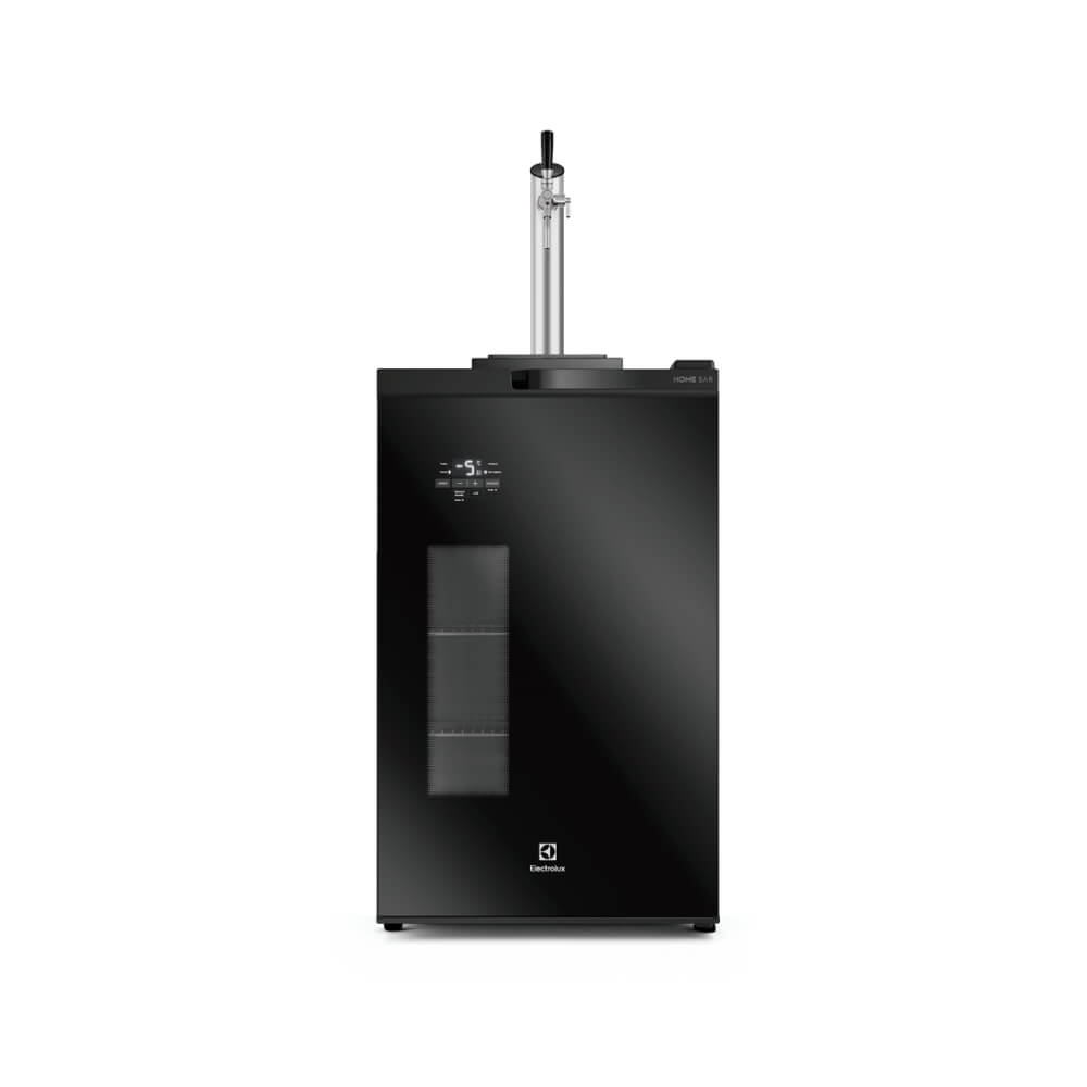 Cervejeira Electrolux 100 Litros Home Bar com Torre de Chopp EB10C Frost Free Porta de Vidro Preta - 110V