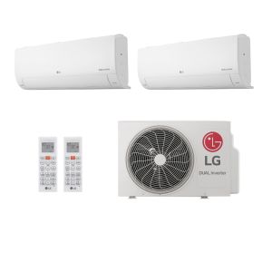 Ar Condicionado Bi Split Inverter LG Hi Wall Dual Voice + AI 16000 BTUs (9000+9000) Frio S32Q16SA181 - 220V