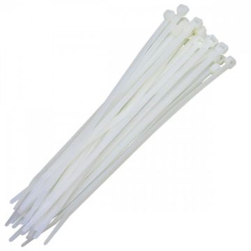 Abraçadeira Nylon 10x0,25cm Frontec 100 Unidades Natural F7010NYNA100