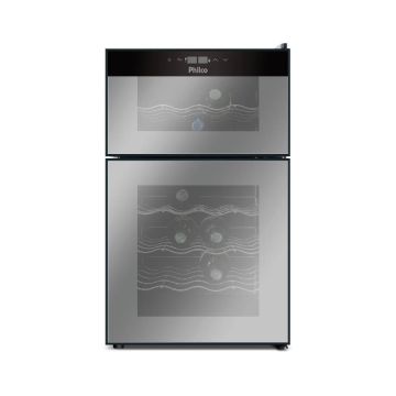 Adega Philco 24 Garrafas Dual Zone PAD24DZ Preta - Bivolt Adega Philco 24 Garrafas Dual Zone PAD24DZ Preta - Bivolt