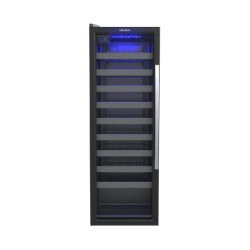 Adega Venax Piubella 50 Garrafas Preto Porta Invertida - 110V