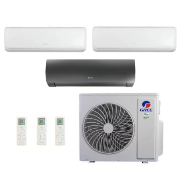 Ar Condicionado Multi Split Inverter 24000 BTUs Gree G-Max (2x9000+18000 BTUs) Quente/Frio 3GWHD(24)ND6BO - 220V Ar Condicionado Multi Split Inverter 24000 BTUs Gree G-Max (2x9000+18000 BTUs) Quente/Frio 3GWHD(24)ND6BO - 220V
