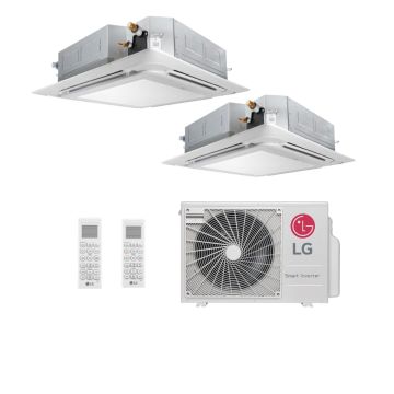Ar Condicionado Multi Split Cassete 4 Vias 18000 BTUs Inverter LG (2x9000) Quente/Frio AMNW09GTRA1.ANWALAT - 220V Ar Condicionado Multi Split Cassete 4 Vias 18000 BTUs Inverter LG (2x9000) Quente/Frio AMNW09GTRA1.ANWALAT - 220V