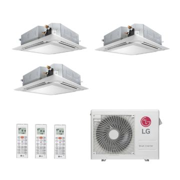 Ar Condicionado Multi Split Cassete 4 Vias 24000 BTUs Inverter LG (9000 + 2x12000) Quente/Frio A3UW24GFA3.AWGZBRZ - 220Via Ar Condicionado Multi Split Cassete 4 Vias 24000 BTUs Inverter LG (9000 + 2x12000) Quente/Frio A3UW24GFA3.AWGZBRZ - 220Via