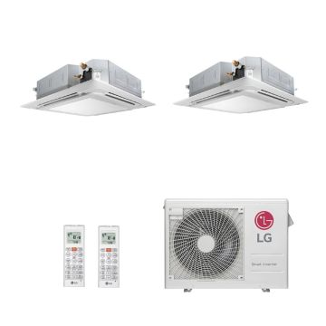 Ar Condicionado Multi Split Cassete 4 Vias 24000 BTUs Inverter LG (2x 18000) Quente/Frio A3UW24GFA3.AWGZBRZ - 220V Ar Condicionado Multi Split Cassete 4 Vias 24000 BTUs Inverter LG (2x 18000) Quente/Frio A3UW24GFA3.AWGZBRZ - 220V