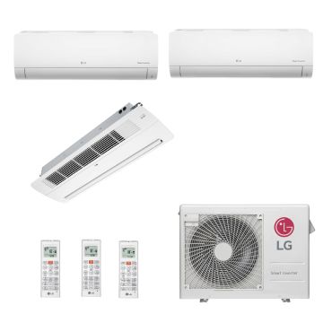 Ar Condicionado Multi Split Inverter 24000 BTUs LG (2x9000 Hi Wall + 18000 Cassete 1 Via) Quente/Frio A3UW24GFA3.AWGZBRZ - 220V Ar Condicionado Multi Split Inverter 24000 BTUs LG (2x9000 Hi Wall + 18000 Cassete 1 Via) Quente/Frio A3UW24GFA3.AWGZBRZ - 220V