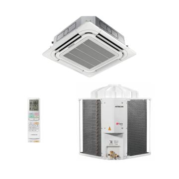 Ar Condicionado Split Cassete 4 Vias Hitachi Air Core 500 34000 BTUs Frio - 220V