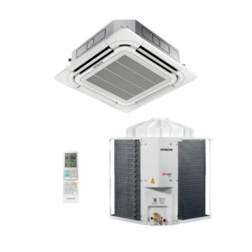 Ar Condicionado Split Cassete 4 Vias Hitachi Air Core 500 48000 BTUs Frio SCI48I7F - 380V Trifásico
