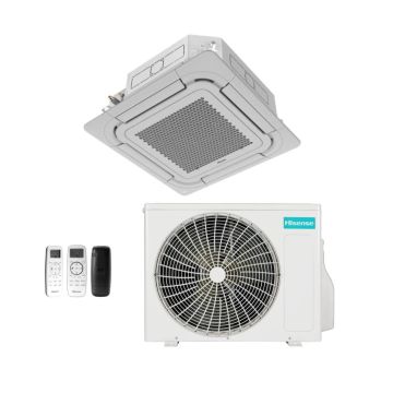 Ar Condicionado Split Cassete 4 Vias Inverter 36000 BTUs Hisense Wifi Frio AUC-36TR2RJC3E - 220V
