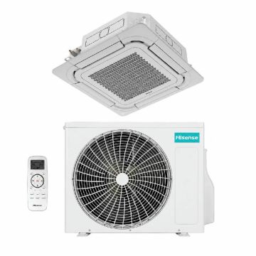 Ar Condicionado Split Cassete 4 Vias Inverter 24000 BTUs Hisense Wifi Frio AUC-24TR2RJC3E - 220V
