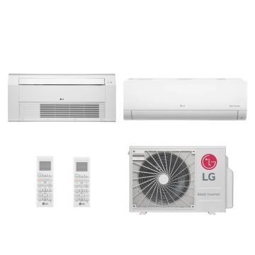 Ar Condicionado Multi Split Inverter 18000 BTUs LG (9000 Hi Wall + 9000 Cassete 1 Via) Quente/Frio AMNW09GSJA0.EMBZBRZ - 220V Ar Condicionado Multi Split Inverter 18000 BTUs LG (9000 Hi Wall + 9000 Cassete 1 Via) Quente/Frio AMNW09GSJA0.EMBZBRZ - 220V