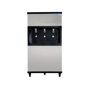 Bebedouro Industrial de Coluna 100 Litros 2 Torneiras Geladas e 1 Natural KX10D NG 3T UNIQ Inox - 220V