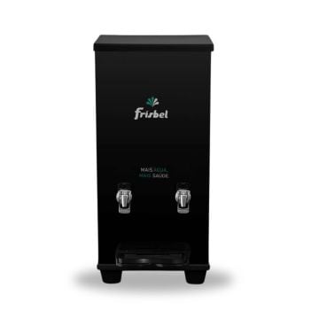Bebedouro Industrial de Mesa Frisbel 25 Litros 1 Torneira Gelada e 1 Torneira Natural Black - 110V