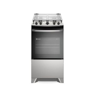 Fogão 4 Bocas Electrolux Efficient com PerfectCook FE4IG Mesa de Inox Prata - Bivolt