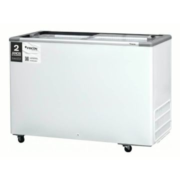 Freezer Horizontal Fricon 2 Tampas 411 Litros HCEB411V Branco Led - 220V