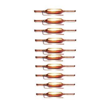 Kit 10 unidades Filtro Secador Cobre com Ponteira Dugold 3/4" 1/4" X 3/16" 90mm Kit 10 unidades Filtro Secador Cobre com Ponteira Dugold 3/4" 1/4" X 3/16" 90mm