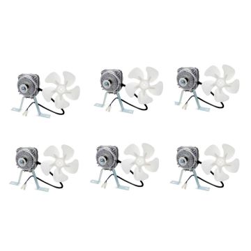 Kit 6 un Micro Motor Ventilador Hulter 1/25 Hélice Plástico HT2M1/25P - Bivolt
