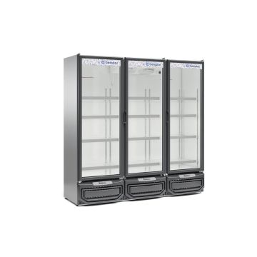 Refrigerador Vertical 1468 Litros 3 Portas Gelopar GCVR-1450 Preto - 220V Refrigerador Vertical 1468 Litros 3 Portas Gelopar GCVR-1450 Preto - 220V