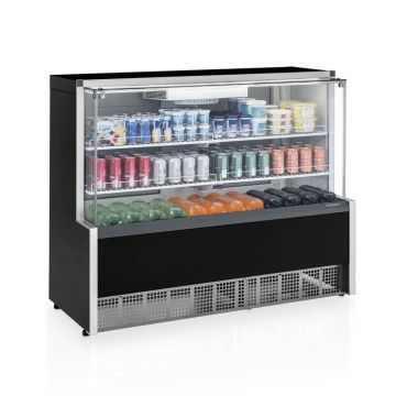 Vitrine Refrigeração Ar Forçado Gelopar Aurora GPFA-140R-PR 140cm - 220V