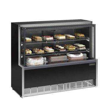 Vitrine Refrigerada Ar Forçado Gelopar Aurora 140cm GPFA-140A LB All Black - 220V