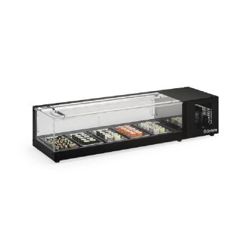 Vitrine Refrigerada de Bancada Gelopar GVRS-150PR Preta - 220V
