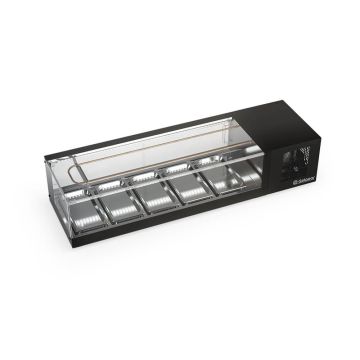 Vitrine Refrigerada de Bancada Gelopar GVRS-150PR Preta - 220V