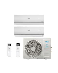 Ar Condicionado Bi Split 18000 BTUs Elgin Total Plus (2x 12000) Quente/Frio MTQE18C2CB - 220V