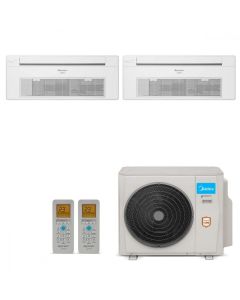 Ar Condicionado Multi Split Cassete Inverter Midea 18000 BTUs (2x 9000) Quente/Frio 38MBBA18M5 - 220V