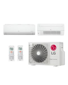 Ar Condicionado Multi Split Inverter 18000 BTUs LG (9000 Hi Wall + 12000 Cassete 1 Via) Quente/Frio Z2UW18GFB1.AWGZBR8 - 220V