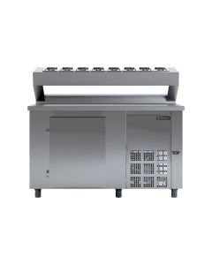 Balc&atilde;o Condimentador Refrigerado Gelopar 1,5 Metros Sem Cubas GBPZ-150 AI Inox - 220V
