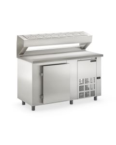 Balcão Condimentador Refrigerado Gelopar 1,5 Metros Sem Cubas GBPZ-150 AI Inox - 220V Balcão Condimentador Refrigerado Gelopar 1,5 Metros Sem Cubas GBPZ-150 AI Inox - 220V