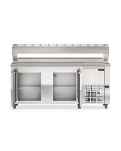 Balcão Refrigerado Condimentaria 200cm sem Cubas Gelopar GBPZ-200 AI Inox - 220V Balcão Refrigerado Condimentaria 200cm sem Cubas Gelopar GBPZ-200 AI Inox - 220V