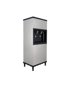 Bebedouro Industrial de Coluna 50 Litros 1 Torneira Gelada e 1 Natural KX05D NG 2T UNIQ Inox - 220V