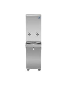 Bebedouro Industrial de Coluna Frisbel 25 Litros 2 Torneiras Geladas Inox - 220V