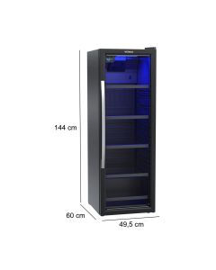 Cervejeira Venax Blue Light 209 Litros Preto - 110V