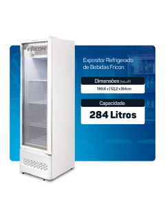 Expositor Refrigerado de Bebidas Fricon 284 Litros VCFM284 Branco - 110V