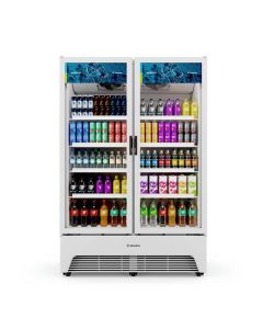 Expositor Refrigerado de Bebidas Metalfrio 1257 Litros 2 Portas VBM3AL Branco - 220V