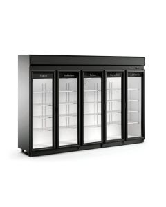 Expositor Refrigerado Vertical Fricon 5 Portas 2310 Litros ACFM2100 Preto - 220V