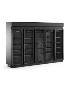 Expositor Refrigerado Vertical Fricon 5 Portas 2310 Litros ACFM2100 Total Black - 220V