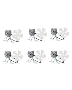 Kit 6 un Micro Motor Ventilador Hulter 1/40 Hélice Plástico HT2M1/40P - Bivolt