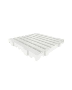 Kit 6un Estrado para Câmara Frigorífica Reforçado Croplastic 40x40x4,5cm Branco