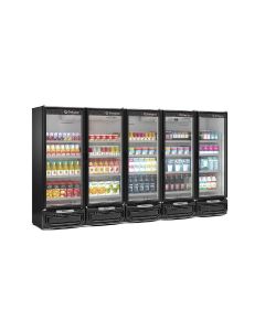 Refrigerador Vertical 2492 Litros 5 Portas Gelopar GCVR-2500 Preto - 220V