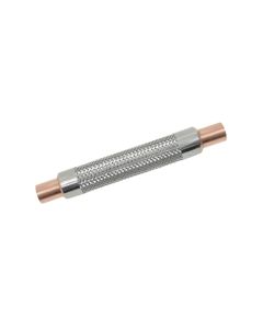Tubo Flex&iacute;vel Sanfonado 20cm x 5/8pol Inox Hulter