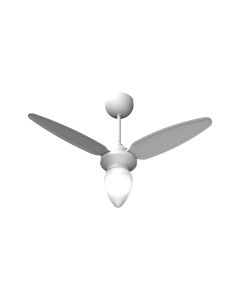 Ventilador de Teto Ventisol Wind Inverter 3 Pás 90cm Branco com Controle - Bivolt