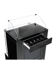 Vitrine Neutra Caixa Gelopar Aurora 74 cm MPXA-075R Preta